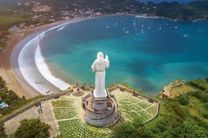 Bahí de San Juan del Sur, vista del el mirador de Cristo Redentor